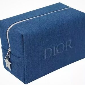 🔥VIP MADE🔥 FOR🔥Dior 🔥Blue Denim Cosmetic Bag🔥